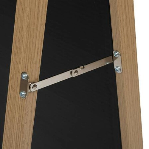 Lustro stojące Tasso 155x35 cm prostokątne do sypialni w drewnianej ramie naturalne