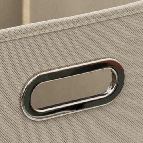 Pudełko materiałowe z uchwytem do regału 31x31 beżowe ciemne 5five simply smart