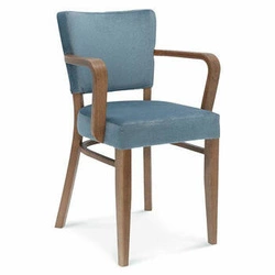 Krzesło tapicerowane Fameg Tulip.1 nowoczesne z podłokietnikami do jadalni bukowe