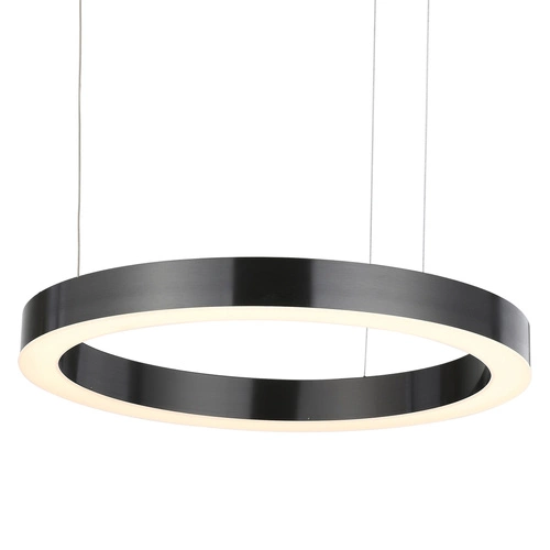Lampa wisząca LED CIRCLE Step into Design 60+80 cm szara regulowana do salonu