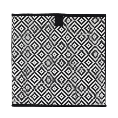 Intesi Braid czarne pudełko do regału 30x30 składane materiałowe na zabawki i ubrania