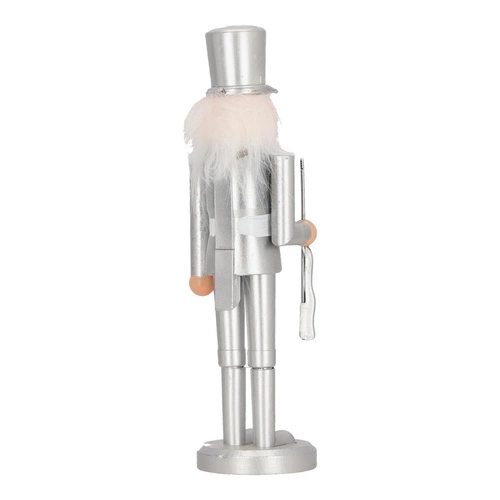 Dziadek do orzechów srebrny w kapeluszu