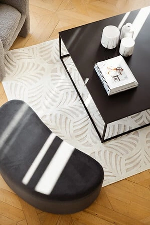 Atmosphera biały wazon ceramiczny efekt marmuru 20 cm nowoczesny do salonu