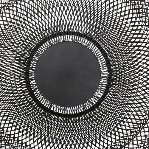 Kosz na owoce metalowy czarny okrągły dekoracyjny do kuchni 5five simply smart