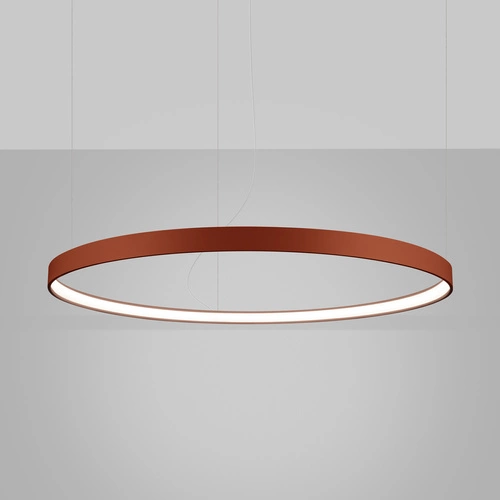 Żyrandol LED RIO 110 nowoczesny czerwony do salonu i jadalni regulowany nad stół