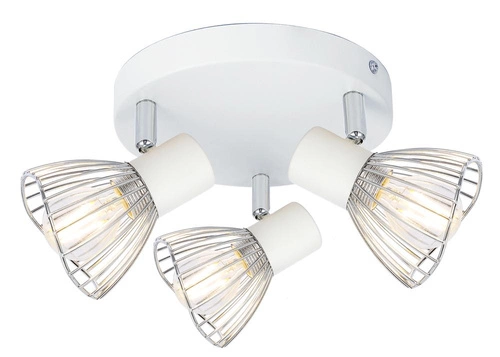 Lampa sufitowa Fly plafon 3x40W E14  biały/chrom