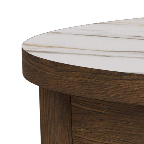 Stolik kawowy Southampton Actona okrągły nowoczesny kremowy do salonu