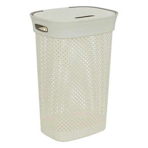 Kosz na pranie Purl 60l beżowy