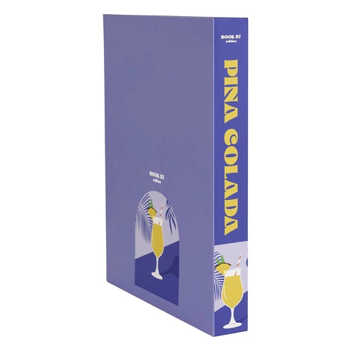 Intesi Pinacolada pudełko ozdobne książka fioletowe dekoracyjne do sypialni i salonu