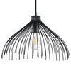 Lampa wisząca UMB czarna nowoczesna do salonu loftowa metalowa nad stół 40 cm Sollux