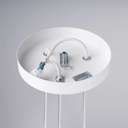 Nowoczesna biała lampa wisząca ARCHE 3P regulowana do salonu i nad stół 3-punktowa