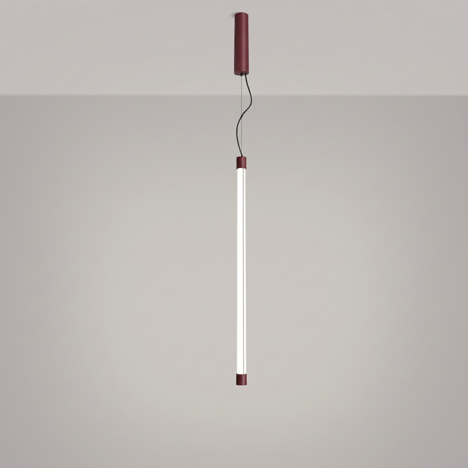 Lampa wisząca TRANG 75 LED burgund nowoczesna nad wyspę