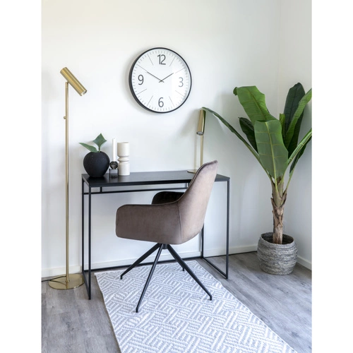 House Nordic nowoczesny cichy zegar ścienny biały 51 cm do salonu