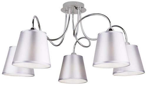 Lampa wisząca Luk 5-punktowa chrom glamour do salonu i jadalni CANDELLUX LIGHTING