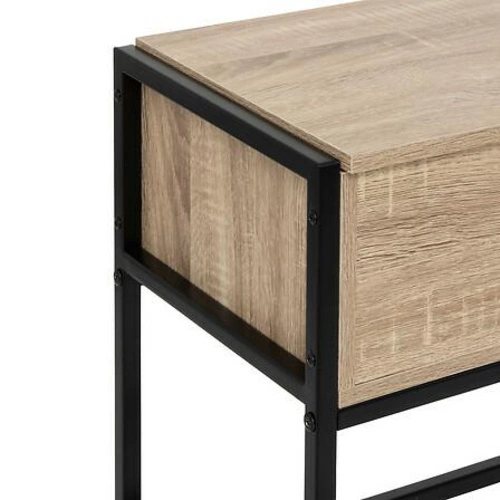 Ławka do przedpokoju Aliaj loftowa ze schowkiem na buty naturalna 5five simply smart