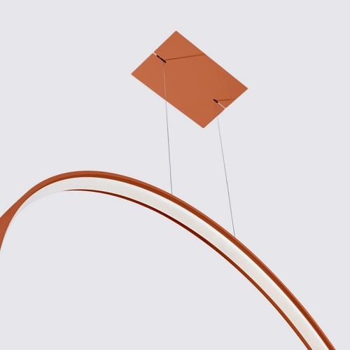 Lampa wisząca LED RIO 110 czerwona nowoczesna regulowana do salonu nad stół Thoro