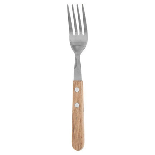 Zestaw sztućców na 6 osób Bambou 5five simply smart, stal nierdzewna i bambus, z pojemnikiem