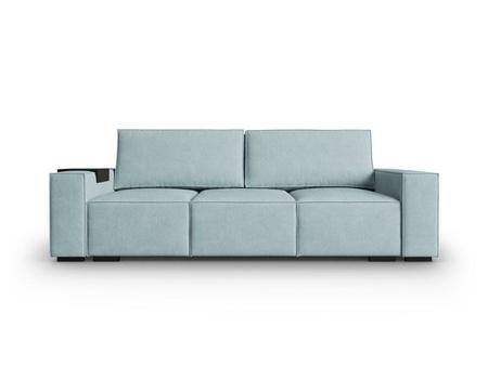 Sofa z funkcją spania Ballo Corduroy niebieska jasna