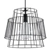 Lampa wisząca Gate czarna nowoczesna do salonu loftowa metalowa nad stół 35 cm