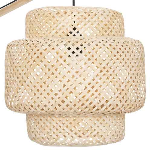 Lampa stojąca do salonu boho z bambusa Liby Atmosphera – podłogowa lampa naturalna 173 cm