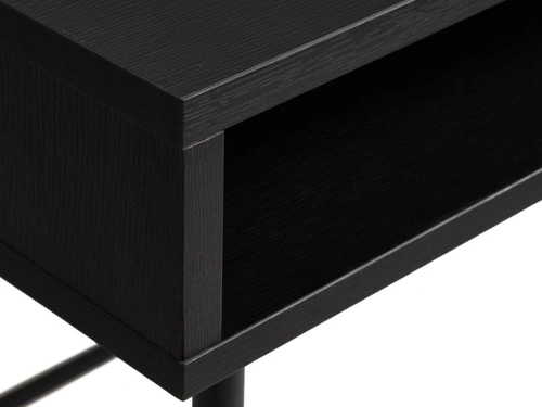 Biurko Pensacola czarny dąb 120 cm nowoczesne do pracy z szufladą