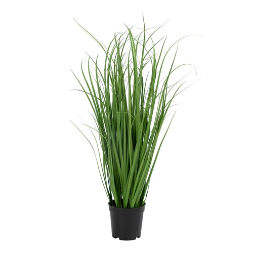 Sztuczna trawa w czarnej donicy 68cm