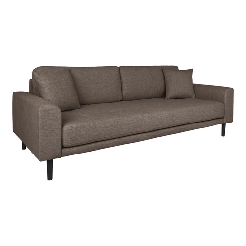 Sofa Lido 3 brązowa/ nogi czarne