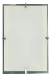 Plafon sufitowy Frena szary 40x20 nowoczesny szklano-metalowy do salonu i jadalni CANDELLUX