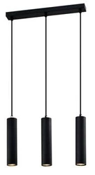 Lampa wisząca Tubo czarny 3x25W GU10 klosz 25cm czarny