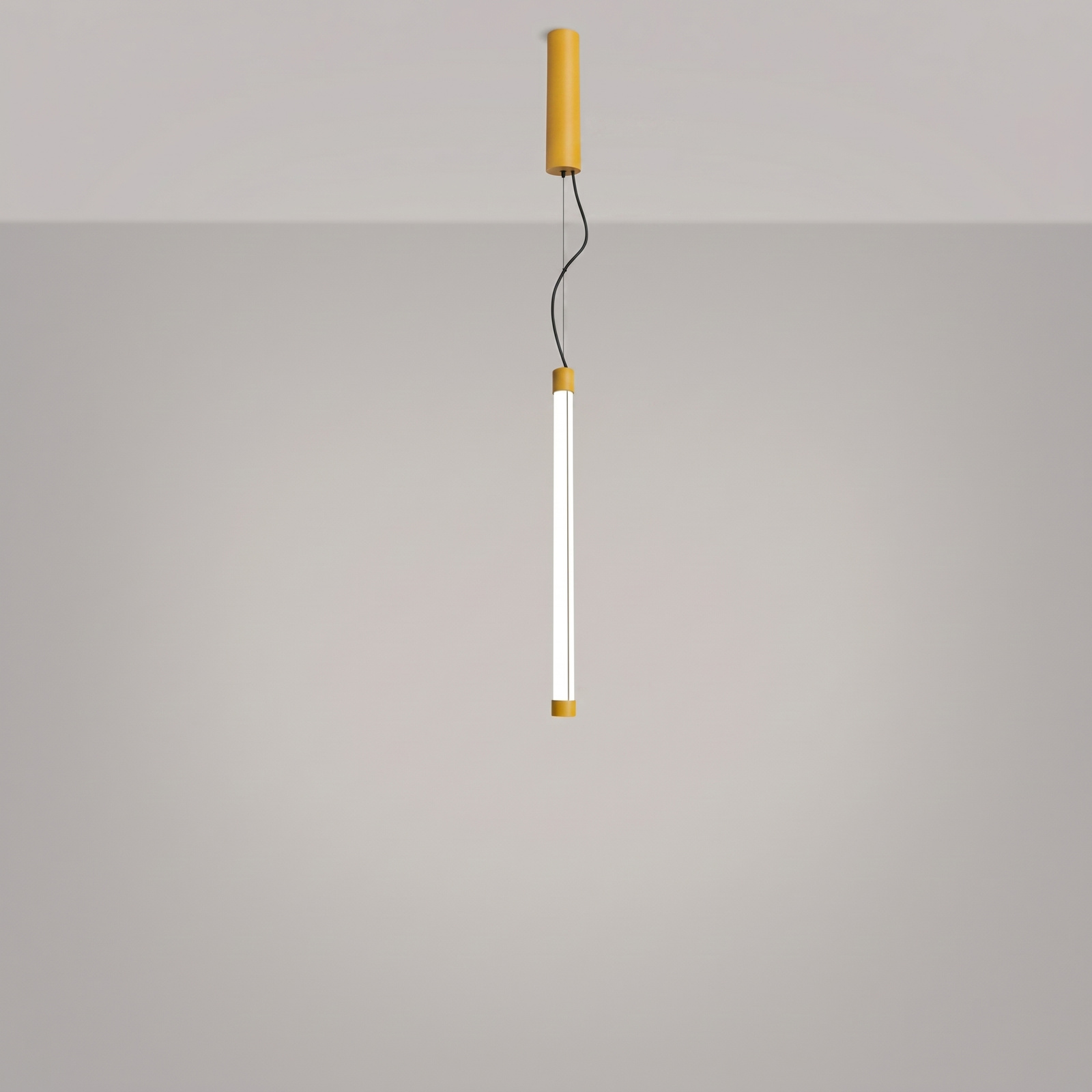 Lampa wisząca TRANG 50 żółta LED nowoczesna nad wyspę regulowana