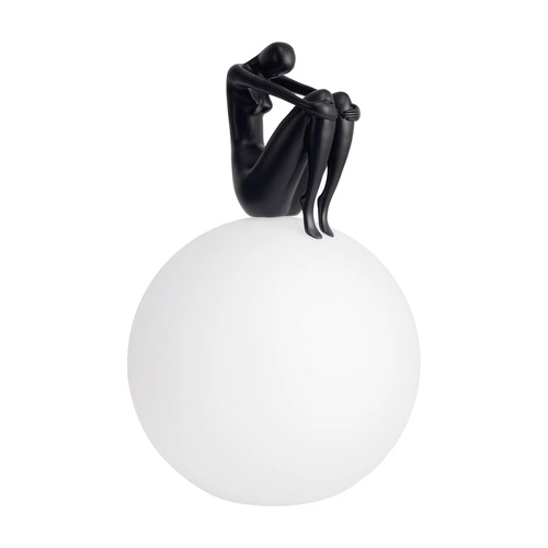 Nowoczesna lampa stołowa WOMAN-2 czarna 35 cm do sypialni i salonu Step into Design