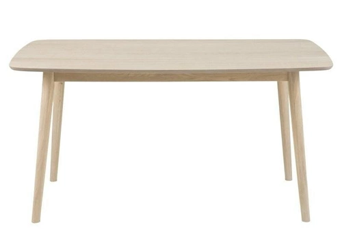 Stół do jadalni Nagano Actona skandynawski drewniany prostokątny 150x80 cm bielony