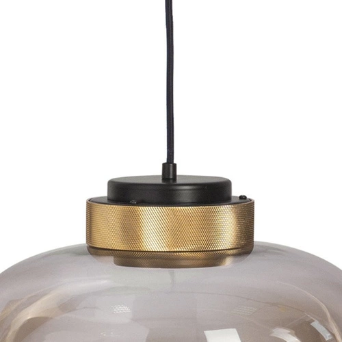 Lampa wisząca BOOM LED bursztynowo złota35 cm