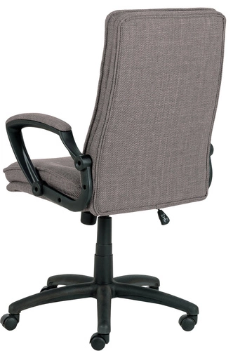 Fotel biurowy Brad szary jasny tapicerowany