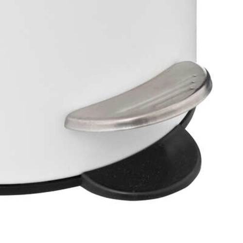 Kosz na śmieci do łazienki 3L Colors biały z cichym zamykaniem i wyjmowanym wiaderkiem 5five