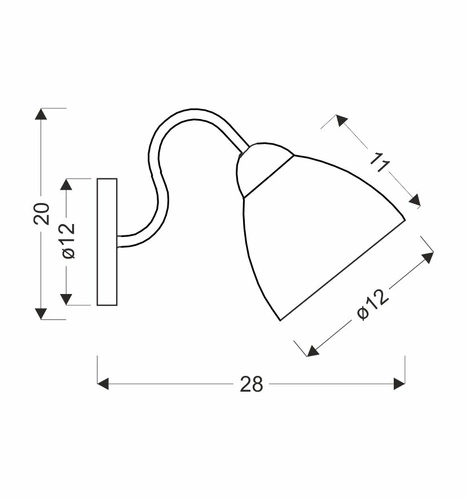 Kinkiet ścienny Unica nowoczesny czarny złoty szklany do salonu i sypialni CANDELLUX