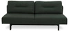 Sofa rozkładana Malling 3 osobowa zielona aksamitna z funkcją spania do salonu nowoczesna Actona