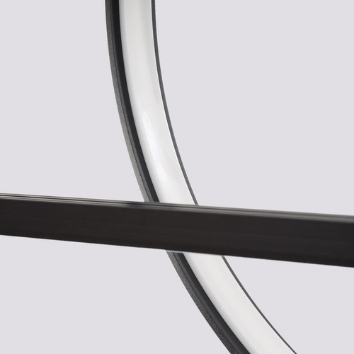 Lampa wisząca LED GLAD czarna nowoczesna regulowana do salonu i nad stół Thoro