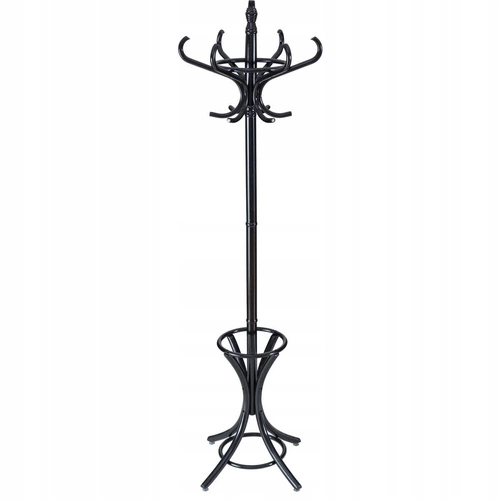 Poulpe nowoczesny drewniany wieszak stojący do przedpokoju wenge 188 cm Intesi