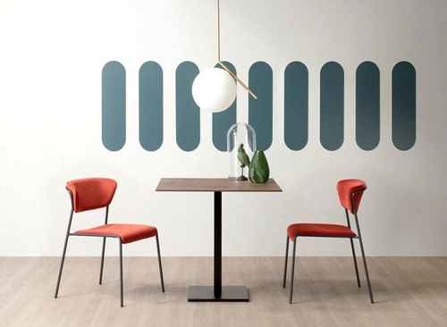 Krzesło tapicerowane Lisa SCAB Design do jadalni nowoczesne białe na metalowych nogach antracyt