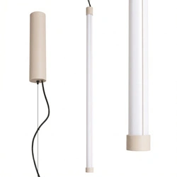 Lampa wisząca TRANG 75 beżowa LED nad wyspę regulowana nowoczesna