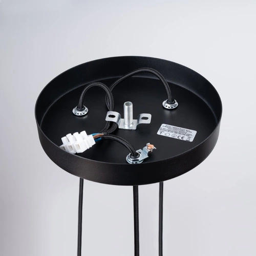 Lampa wisząca ARCHE 3P czarna nowoczesna regulowana do salonu i nad stół 3-punktowa