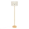 Lampa stojąca do pokoju dziecięcego Cat kremowa drewniana nowoczesna Atmosphera 152 cm