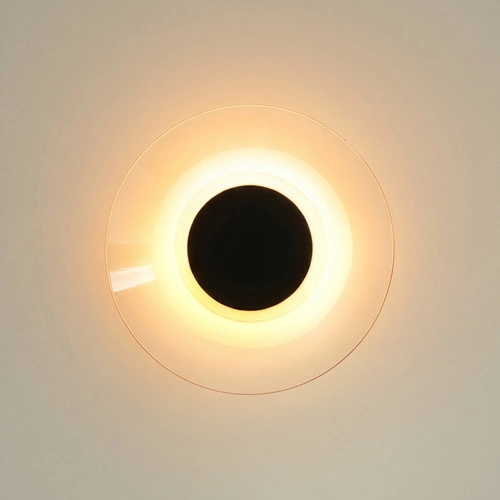 Kinkiet ścienny ASTRO czarny LED nowoczesny do salonu 28 cm
