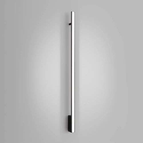 Kinkiet ścienny LAGOM 120 czarny LED nowoczesny do salonu i sypialni aluminium Thoro