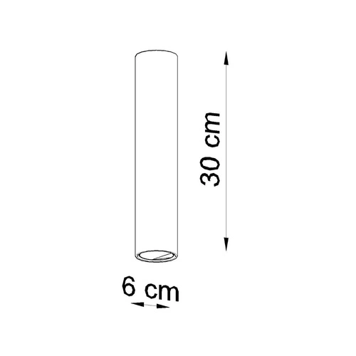 Plafon sufitowy czarny nowoczesny metalowy Lagos 30 do salonu kuchni sypialni