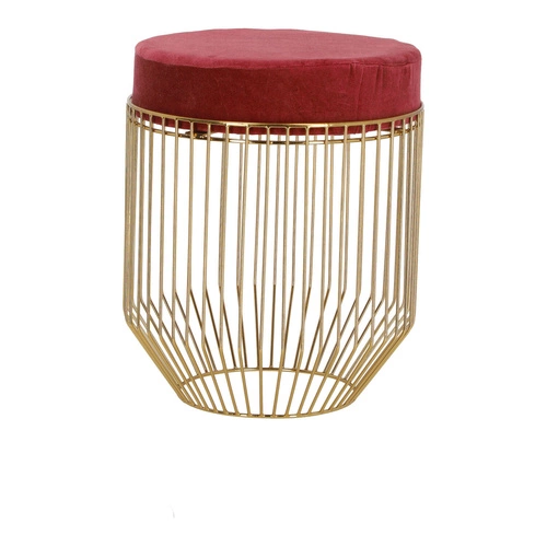 Pufa Intesi Cherrys Velvet bordowa