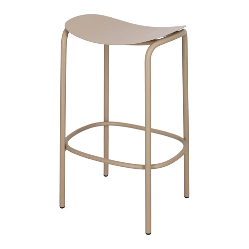 Hoker Trick szary metalowy nowoczesny bez oparcia do kuchni i ogrodu 65 cm SCAB Design