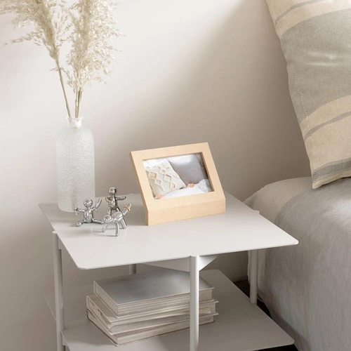 Ramka na zdjęcia 10x15 stojąca drewniana naturalna Podium Umbra nowoczesna na biurko