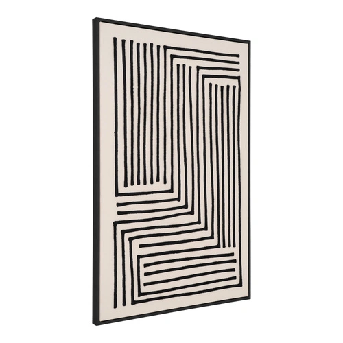 Obraz dekoracyjny Lipari No.3 60x90 czarno-beżowy do salonu